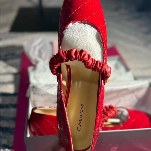 Chic Red Quilted Flats by C. paravona - Picture 6 of 16